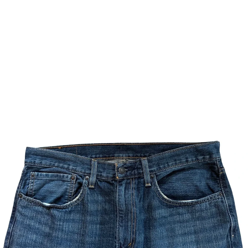 Levis 559 Medium Wash Denim Relaxed Straight Leg Jeans Men's 34x32